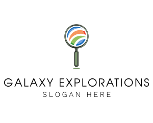 Magnifying Glass Search logo design