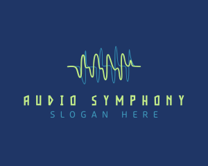 Audio Sound Waves logo design