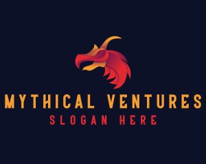 Beast Mythical Dragon  logo design