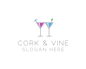 Alcoholic Drinks logo design