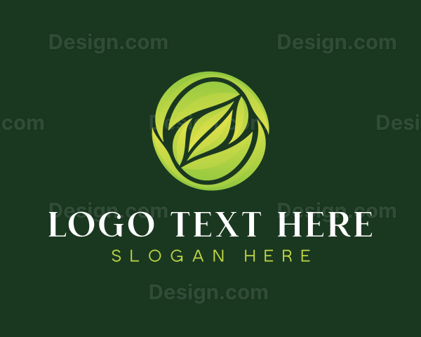 Eco Gardening Leaf Logo