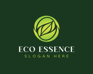 Eco Gardening Leaf logo design