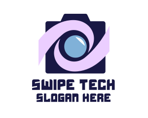 Swoosh Tech Camera logo design