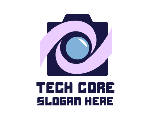 Swoosh Tech Camera logo design