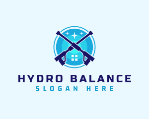 Power Washing Hydraulic Cleaning logo design