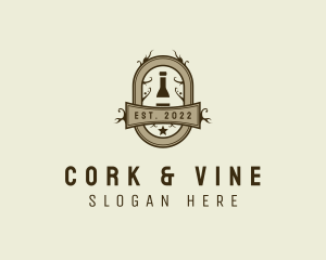 Wine Lounge Bar logo design