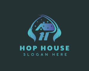 Broom House Housekeeping logo design