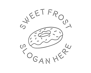 Sweet Donut Dessert logo design