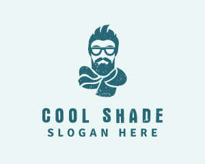 Scarf Shades Man logo design