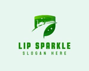 Sparkling Shield Lawn Care logo design