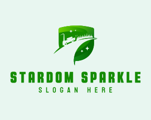 Sparkling Shield Lawn Care logo design