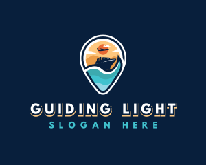 Travel Location Cruise logo design