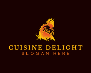 Blazing Roast Chicken logo design