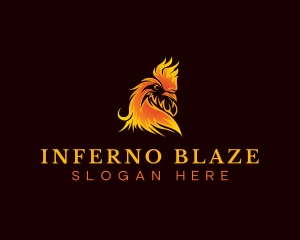 Blazing Roast Chicken logo design