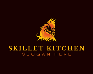 Blazing Roast Chicken logo design