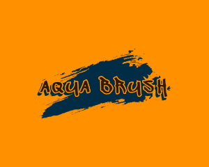 Brush Stroke Graffiti Business logo design