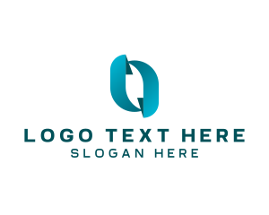 Modern Tech Letter O  Logo