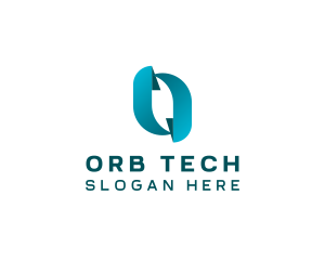 Modern Tech Letter O  logo design