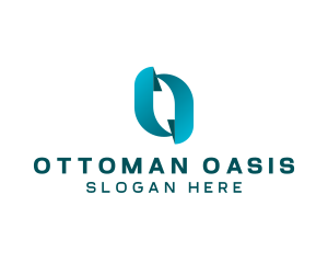 Modern Tech Letter O  logo design