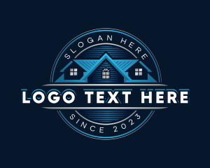 Roofing Real Estate Builder Logo