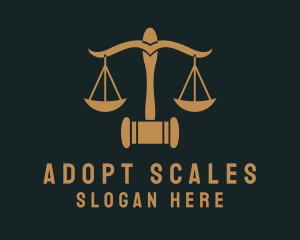 Court Justice Scale  logo design