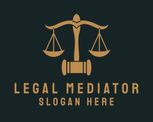 Court Justice Scale  logo design