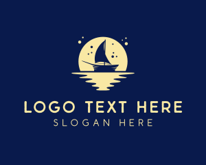 Sailing Boat Moon logo