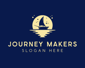 Sailing Boat Moon logo