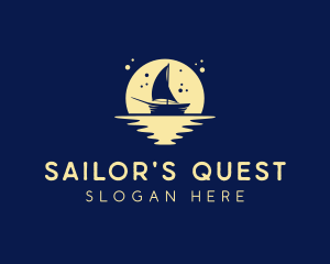 Sailing Boat Moon logo