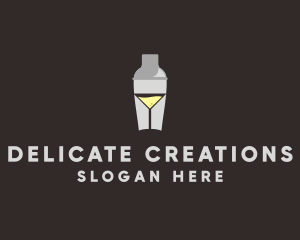 Cocktail Shaker Glass  logo design