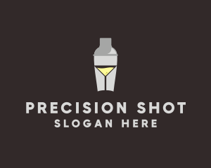 Cocktail Shaker Glass  logo design