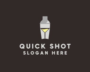 Cocktail Shaker Glass  logo design