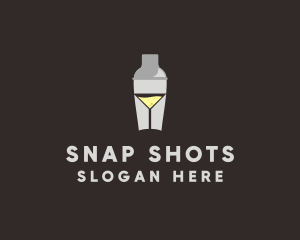 Cocktail Shaker Glass  logo design