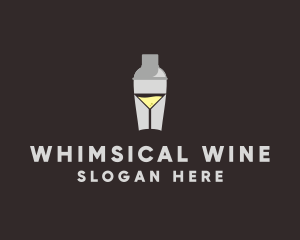 Cocktail Shaker Glass  logo design