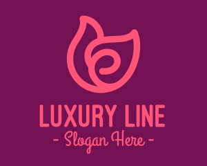 Pink Tulip Petals logo design