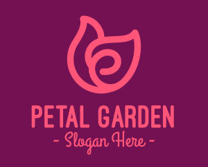 Pink Tulip Petals logo design