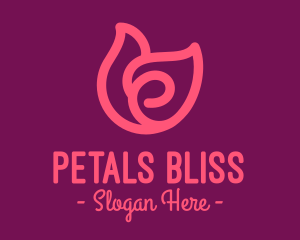 Pink Tulip Petals logo design