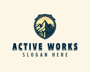 Adventure Mountain Hiker logo design