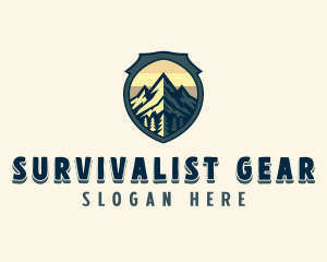 Adventure Mountain Hiker logo design