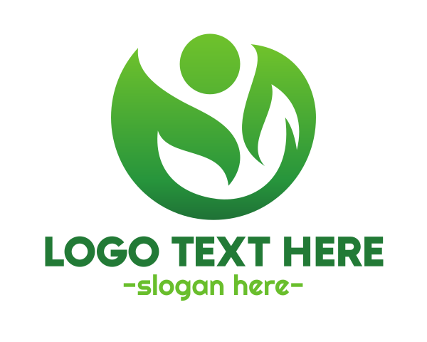 Green Leaf logo example 1