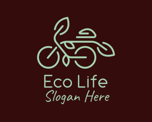 Green Nature Bicycle  logo design