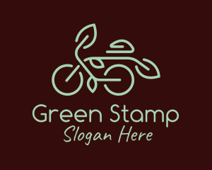 Green Nature Bicycle  logo design