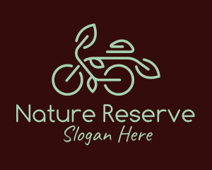 Green Nature Bicycle  logo design