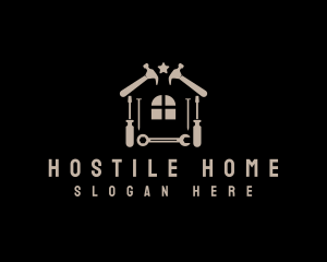 Home Construction Tools logo design