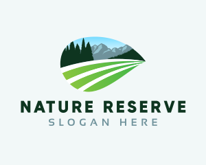 Nature Mountain Field logo design