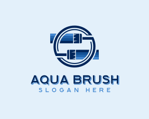 Paint Brush Refurbish logo design