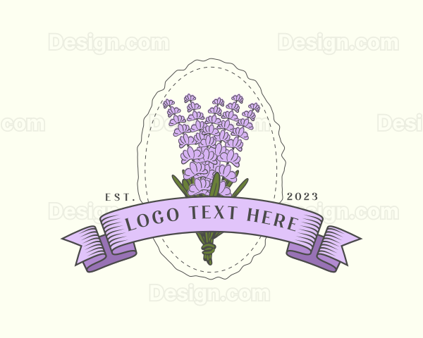 Lavender Flower Garden Logo