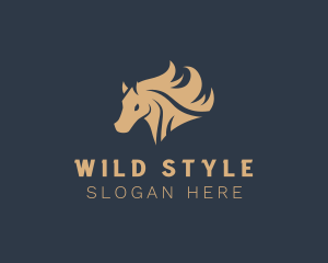 Wild Horse Head logo design