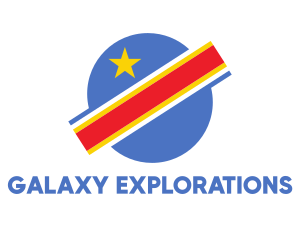 Congo Planet Flag logo design