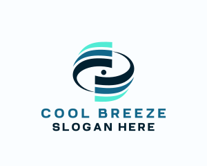 Breeze Swirl Ventilation logo design